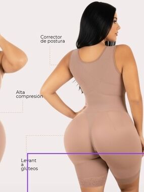 Seamless High-Compression Shapewear Bodysuit - Nude